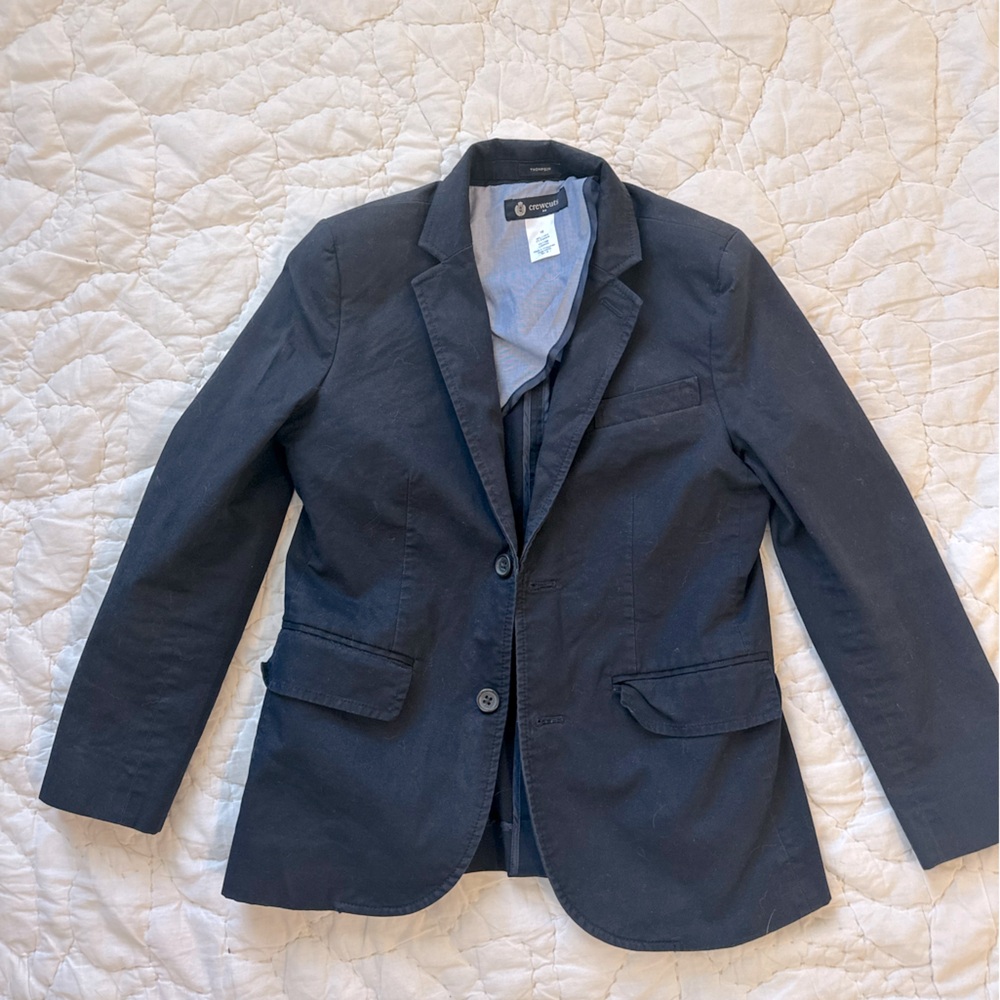 J Crew Factory Boys’ Thompson Blazer in navy